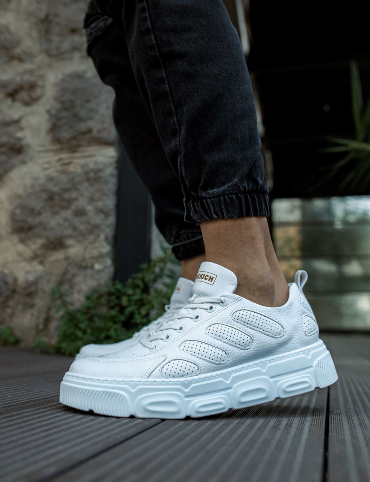 CHEKICH Ανδρικά λευκά Casual Sneakers δίσολα CH105A